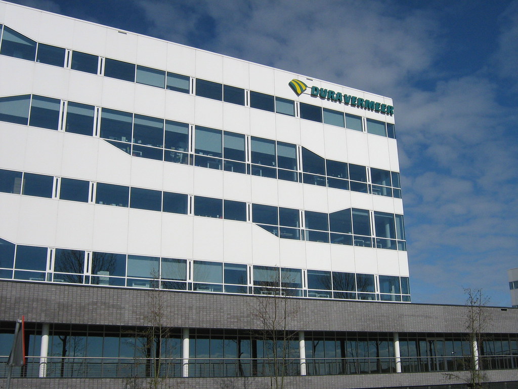 Commercial office building with a glazed frontage